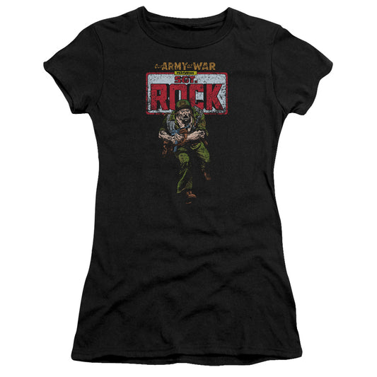 Dc - Sgt Rock - Short Sleeve Junior Sheer - Black T-shirt