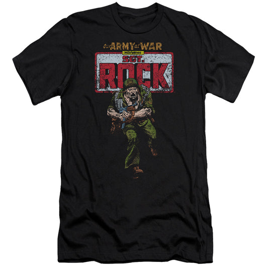 Dc - Sgt Rock - Short Sleeve Adult 30/1 - Black T-shirt