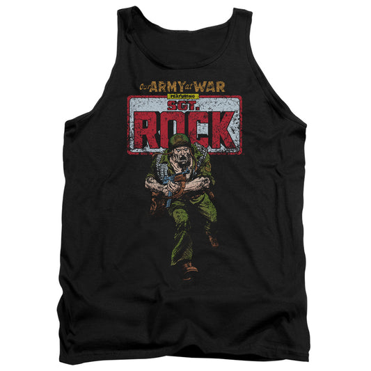 Dc Sgt Rock - Adult Tank - Black