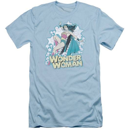 Dc - Im Wonder Woman - Short Sleeve Adult 30/1 - Light Blue T-shirt