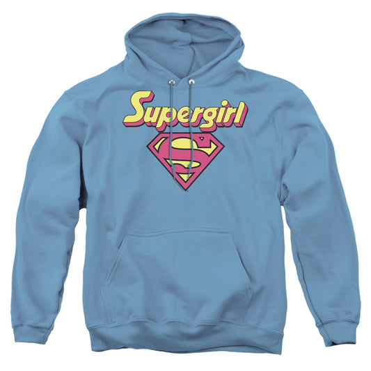 Dc Im A Supergirl - Adult Pull-over Hoodie - Carolina Blue