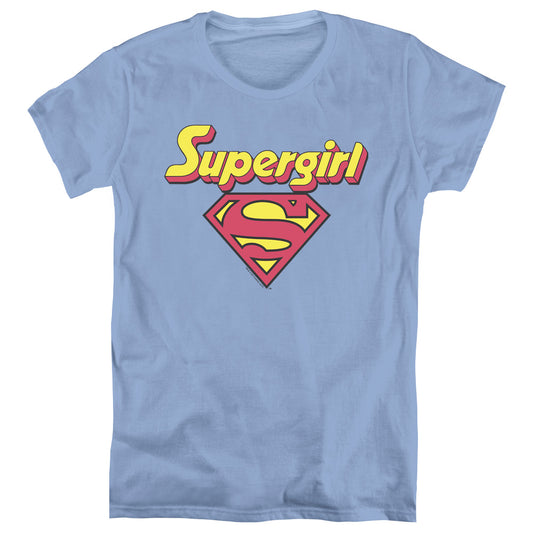 Dc - Im A Supergirl - Short Sleeve Womens Tee - Carolina Blue T-shirt