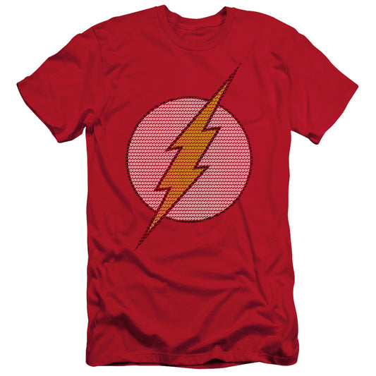 Dc Flash - Flash Little Logos - Short Sleeve Adult 30/1 - Red T-shirt