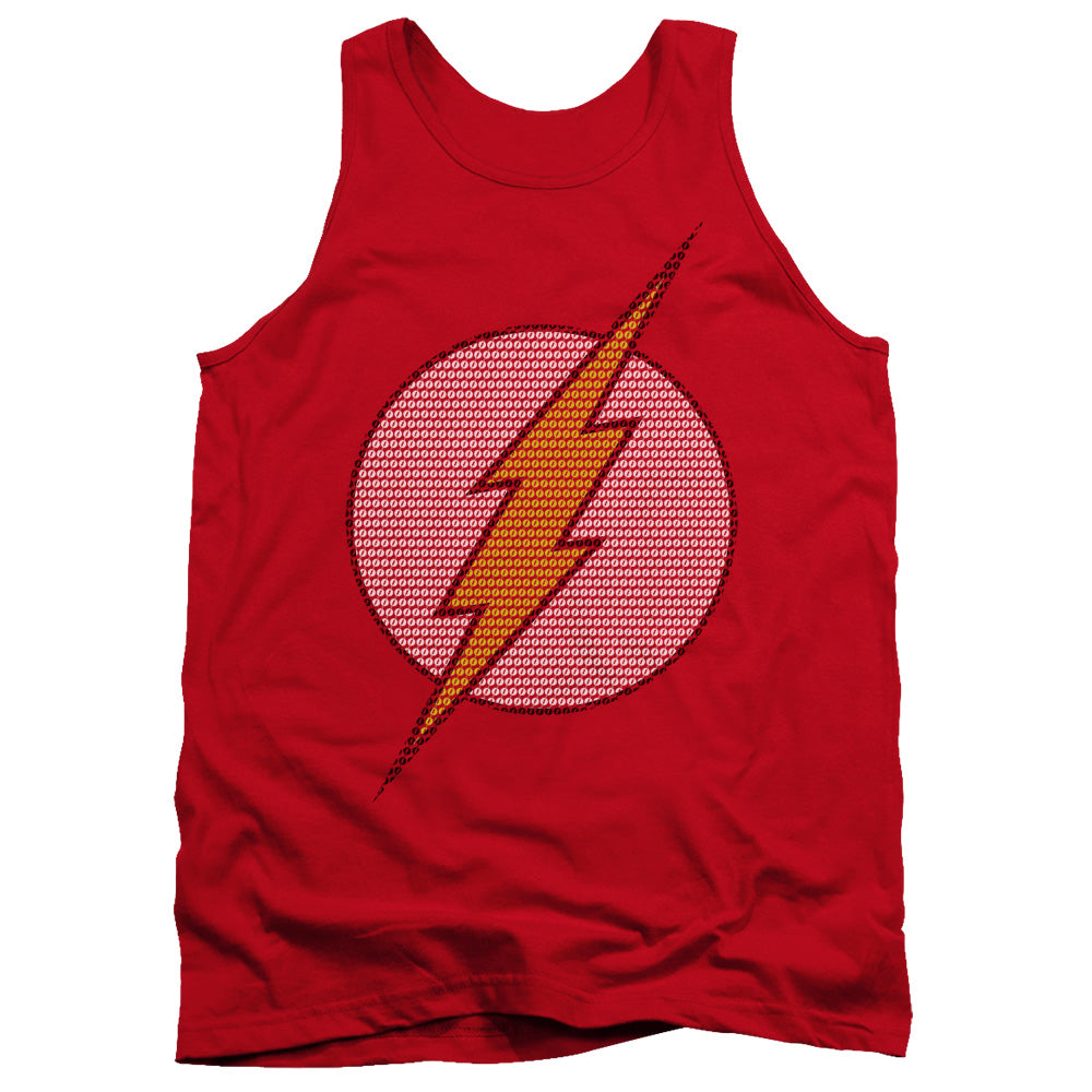 Dc Flash - Flash Little Logos - Adult Tank - Red