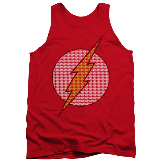 Dc Flash - Flash Little Logos - Adult Tank - Red