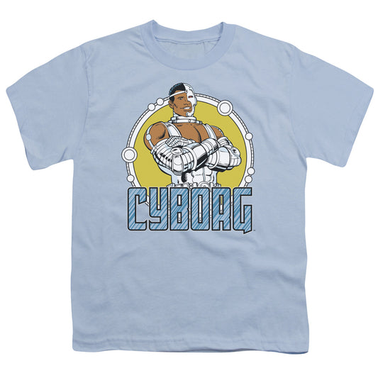 Dc - Cyborg - Short Sleeve Youth 18/1 - Carolina Blue T-shirt