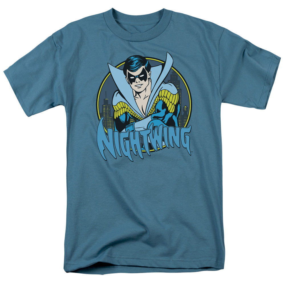 Dc - Nightwing - Short Sleeve Adult 18/1 - Slate T-shirt