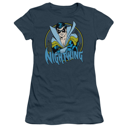 Dc - Nightwing - Short Sleeve Junior Sheer - Indigo T-shirt