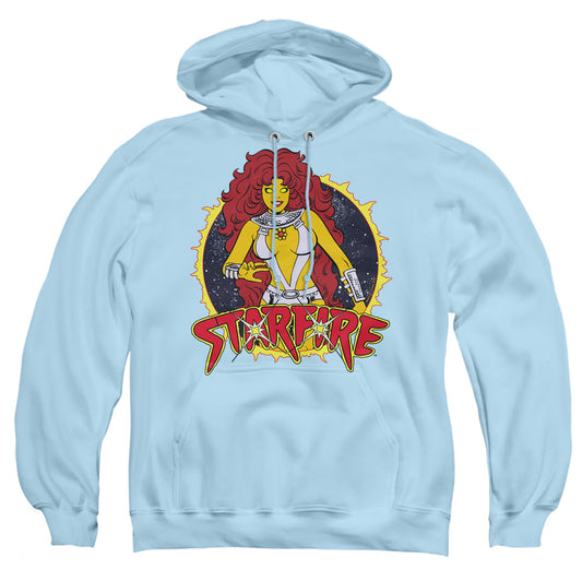 Dc - Starfire - Adult Pull-over Hoodie - Light Blue