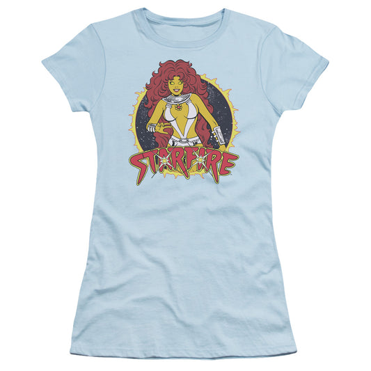 Dc - Starfire - Short Sleeve Junior Sheer - Light Blue T-shirt