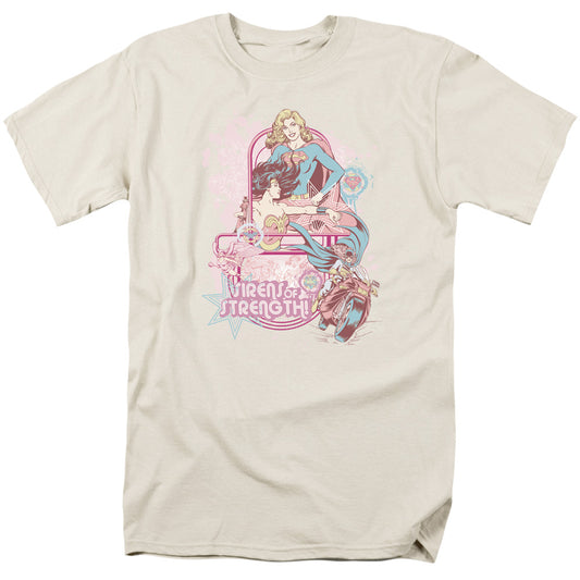 Dc - Sirens Of Strength - Short Sleeve Adult 18/1 - Cream T-shirt
