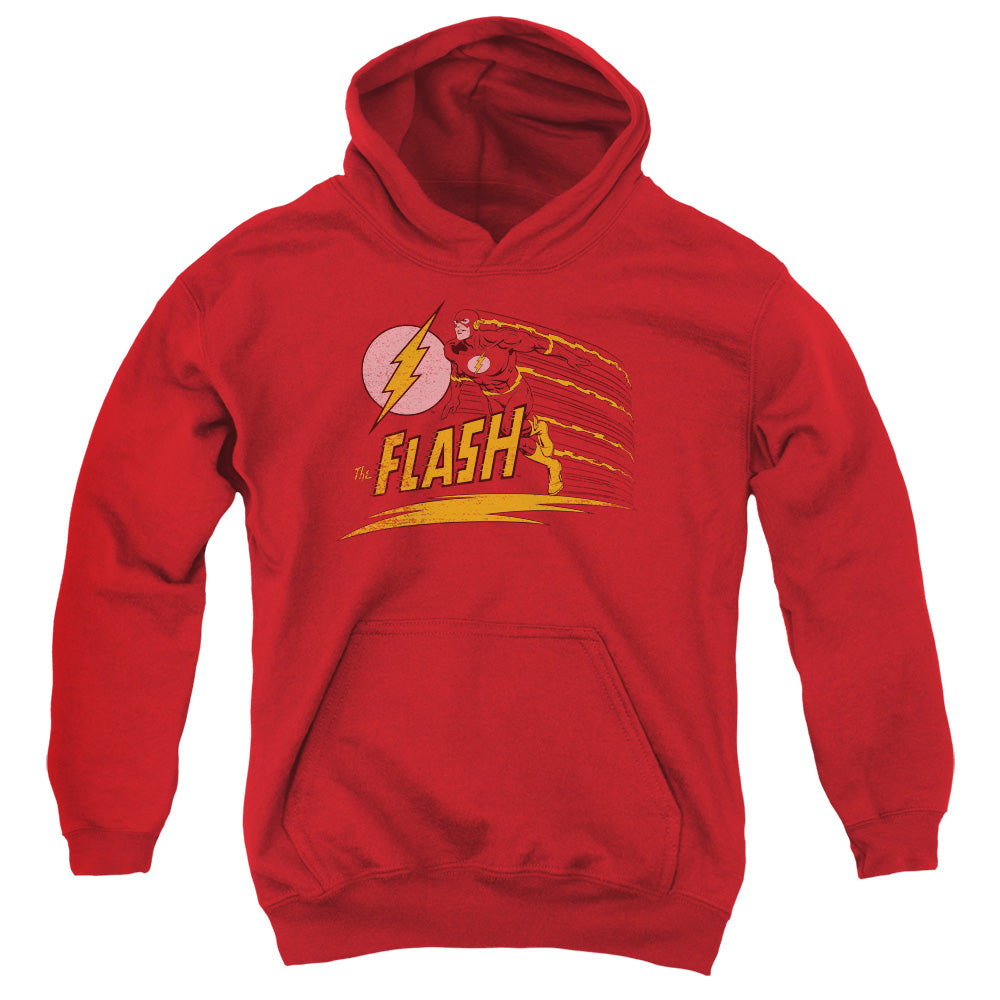 Dc Flash Like Lightning-youth Pull-over Hoodie - Red