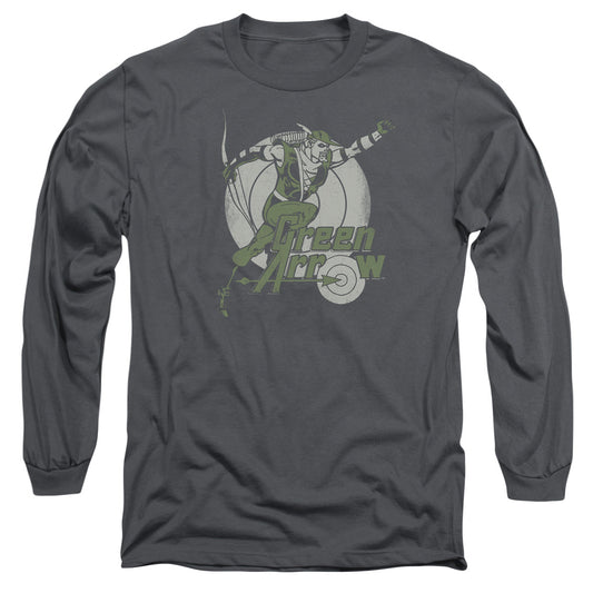Dc - Right On Target - Long Sleeve Adult 18/1 - Charcoal T-shirt