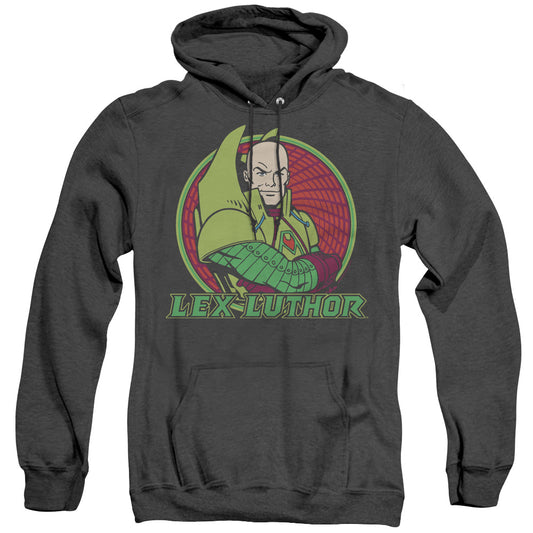Dc - Lex Luthor - Adult Heather Hoodie - Black