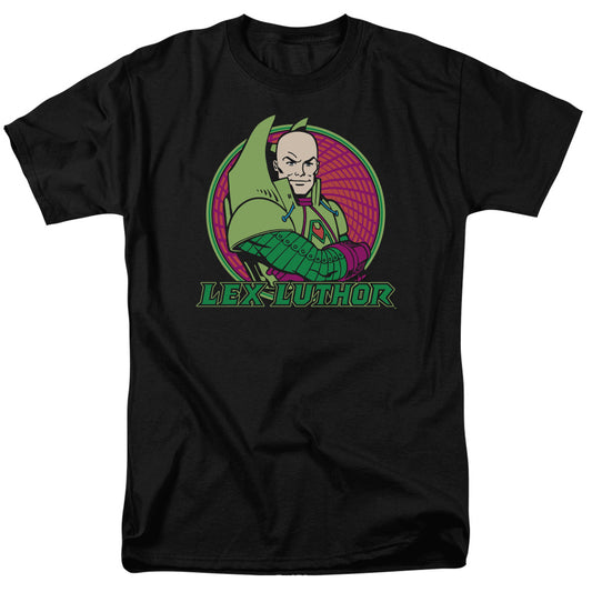 Dc - Lex Luthor - Short Sleeve Adult 18/1 - Black T-shirt