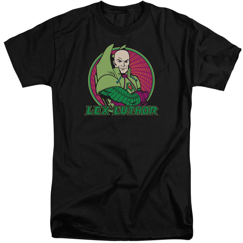 Dc - Lex Luthor - Short Sleeve Adult Tall - Black T-shirt