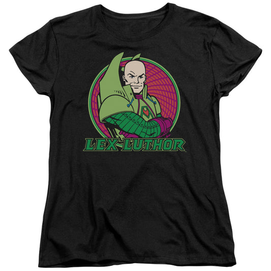 Dc - Lex Luthor - Short Sleeve Womens Tee - Black T-shirt