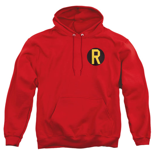 Dc - Robin Logo - Adult Pull-over Hoodie - Red