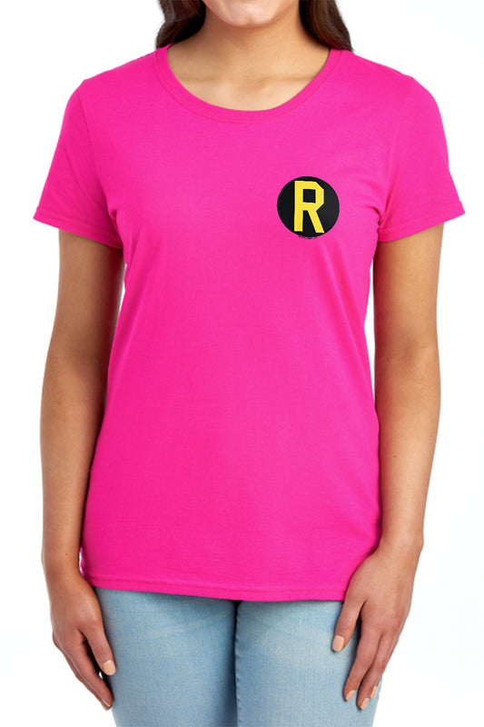 Dc - Robin Logo - Short Sleeve Womens Tee - Red T-shirt