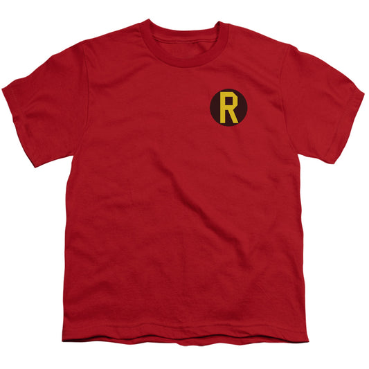 Dc - Robin Logo - Short Sleeve Youth 18/1 - Red T-shirt
