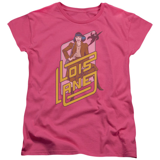 Dc - Lois Lane - Short Sleeve Womens Tee - Hot Pink T-shirt