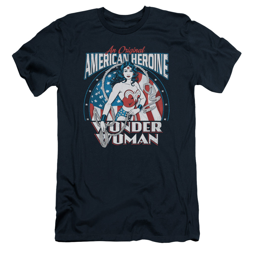 Dc - American Heroine - Short Sleeve Adult 30/1 - Navy T-shirt