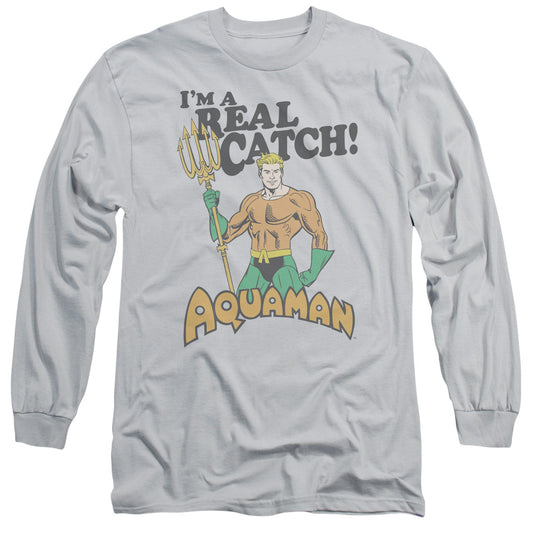 Dco - Real Catch - Long Sleeve Adult 18/1 - Silver T-shirt