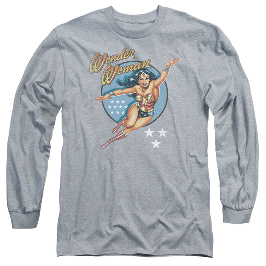 Dco - Wonder Woman Vintage - Long Sleeve Adult 18/1 - Athletic Heather T-shirt