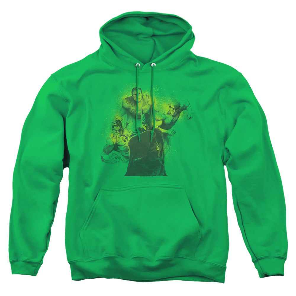 Dco - Spray Sketch League - Adult Pull-over Hoodie - Kelly Green