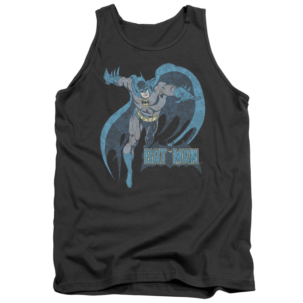 Dco - Desaturated Batman - Adult Tank - Charcoal