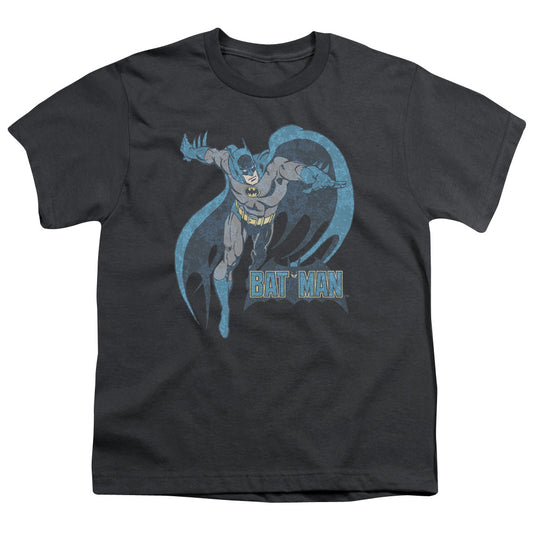 Dco - Desaturated Batman - Short Sleeve Youth 18/1 - Charcoal T-shirt