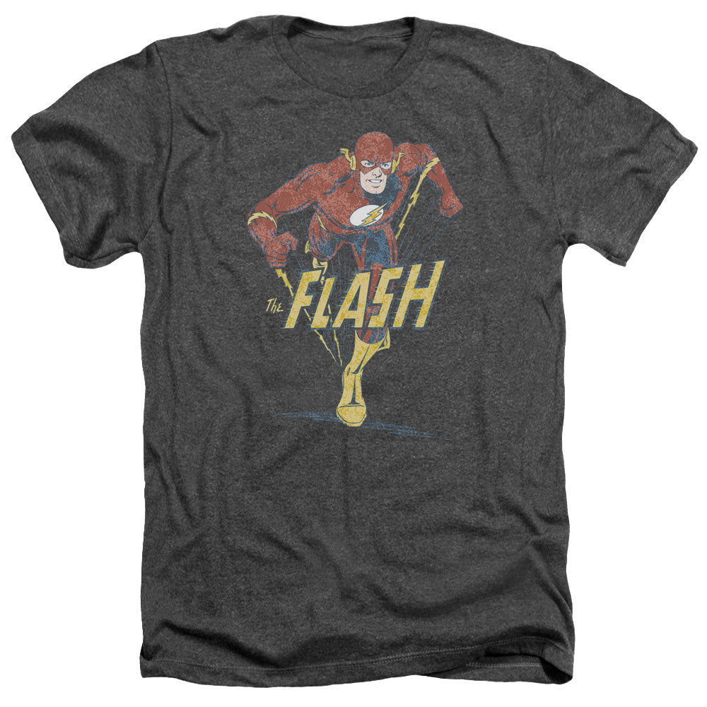 Dc Flash - Desaturated Flash - Adult Heather - Charcoal