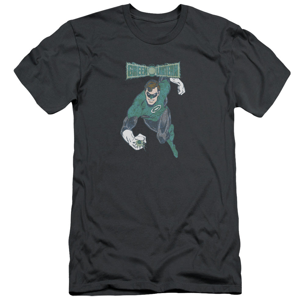Dco - Desaturated Green Lantern - Short Sleeve Adult 30/1 - Charcoal T-shirt