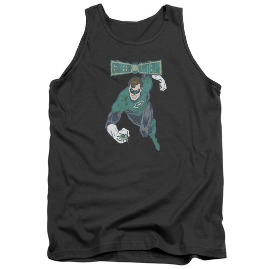Dco Desaturated Green Lantern - Adult Tank - Charcoal