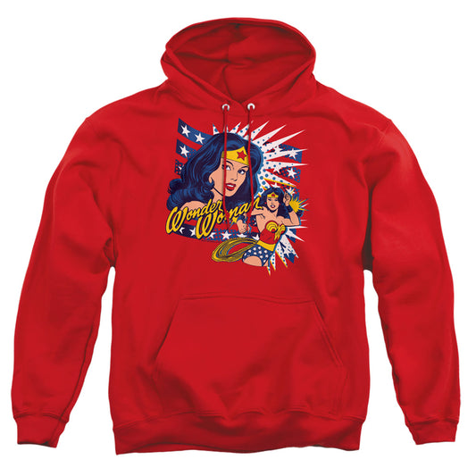 Dco - Pop Art Wonder - Adult Pull-over Hoodie - Red