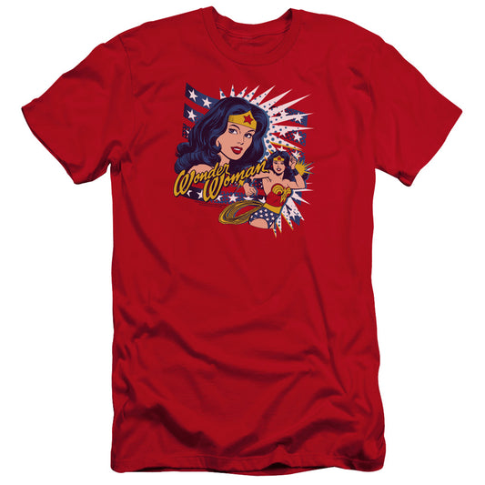 Dco - Pop Art Wonder-premuim Canvas Adult Slim Fit 30/1 - Red