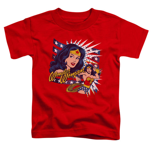 Dco - Pop Art Wonder - Short Sleeve Toddler Tee - Red T-shirt