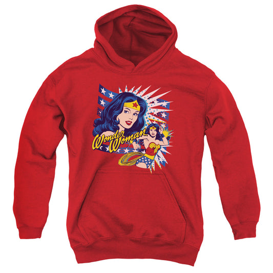 Dco - Pop Art Wonder - Youth Pull-over Hoodie - Red