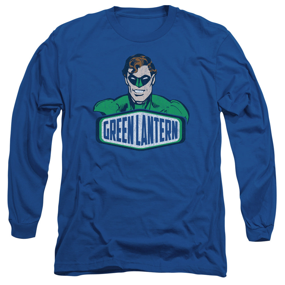Dco - Green Lantern Sign - Long Sleeve Adult 18/1 - Royal Blue T-shirt