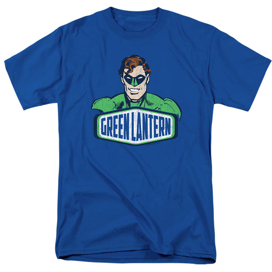 Dco - Green Lantern Sign - Short Sleeve Adult 18/1 - Royal Blue T-shirt