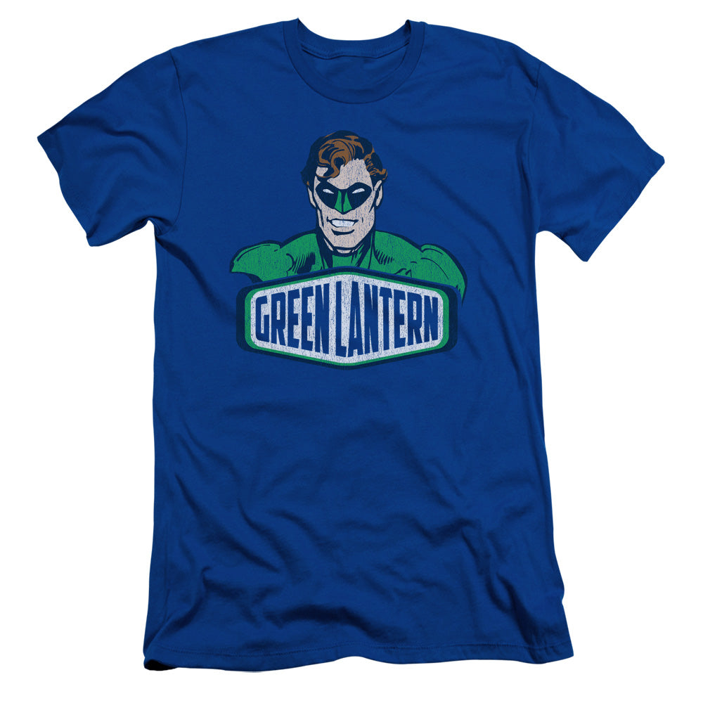Dco - Green Lantern Sign - Short Sleeve Adult 30/1 - Royal Blue T-shirt