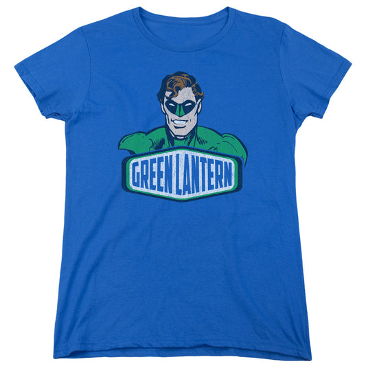 Dco - Green Lantern Sign - Short Sleeve Womens Tee - Royal Blue T-shirt
