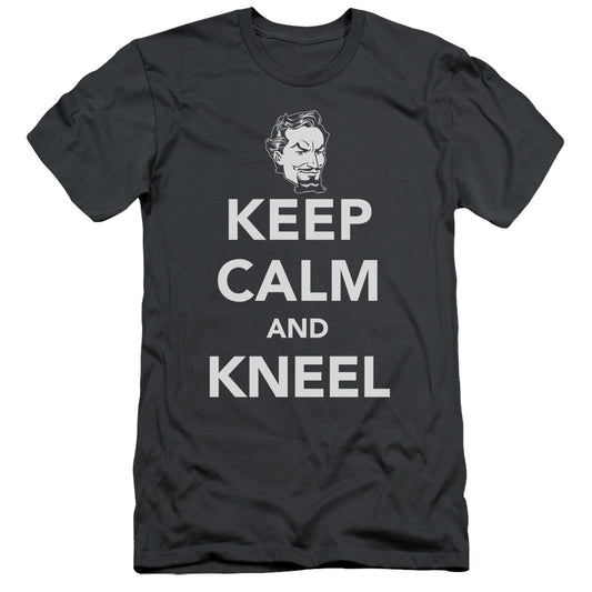Dc - Keep Calm And Kneel - Short Sleeve Adult 30/1 - Charcoal T-shirt