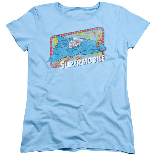 Dc - Supermobile - Short Sleeve Womens Tee - Light Blue T-shirt