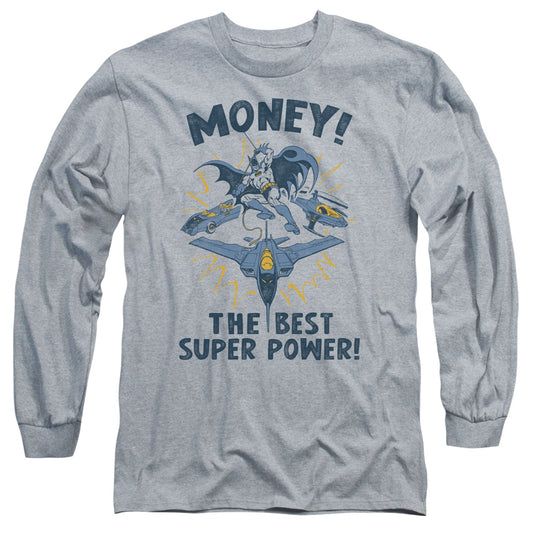 Dc - Money - Long Sleeve Adult 18/1 - Athletic Heather T-shirt