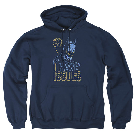 Dc - Issues - Adult Pull-over Hoodie - Navy