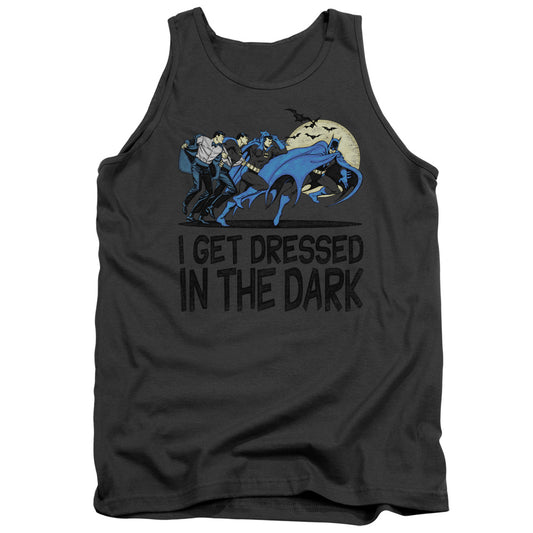 Dc - Get Dressed - Adult Tank - Charcoal