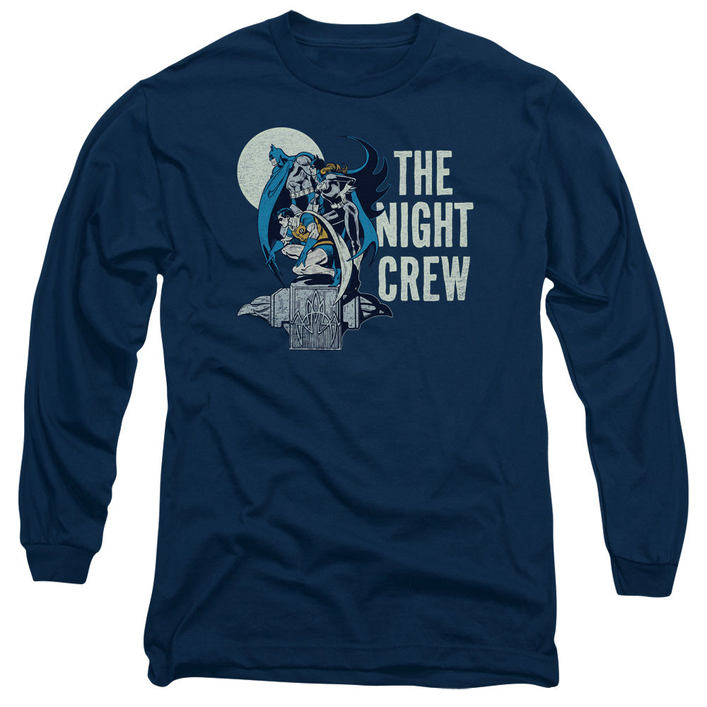 Dc - Night Crew - Long Sleeve Adult 18/1 - Navy T-shirt