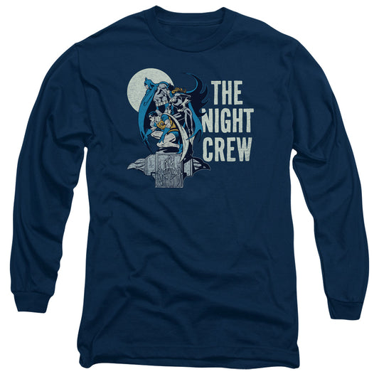 Dc - Night Crew - Long Sleeve Adult 18/1 - Navy T-shirt