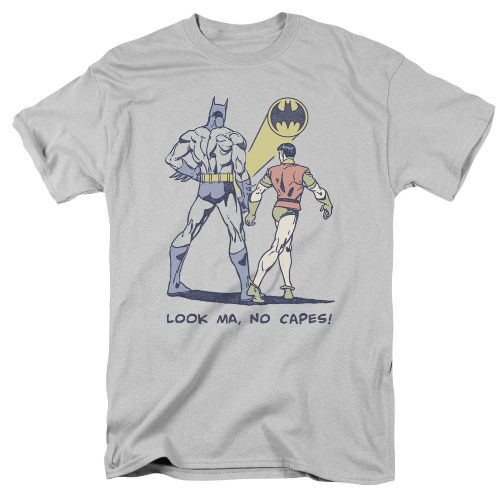 Dc - No Capes - Short Sleeve Adult 18/1 - Silver T-shirt